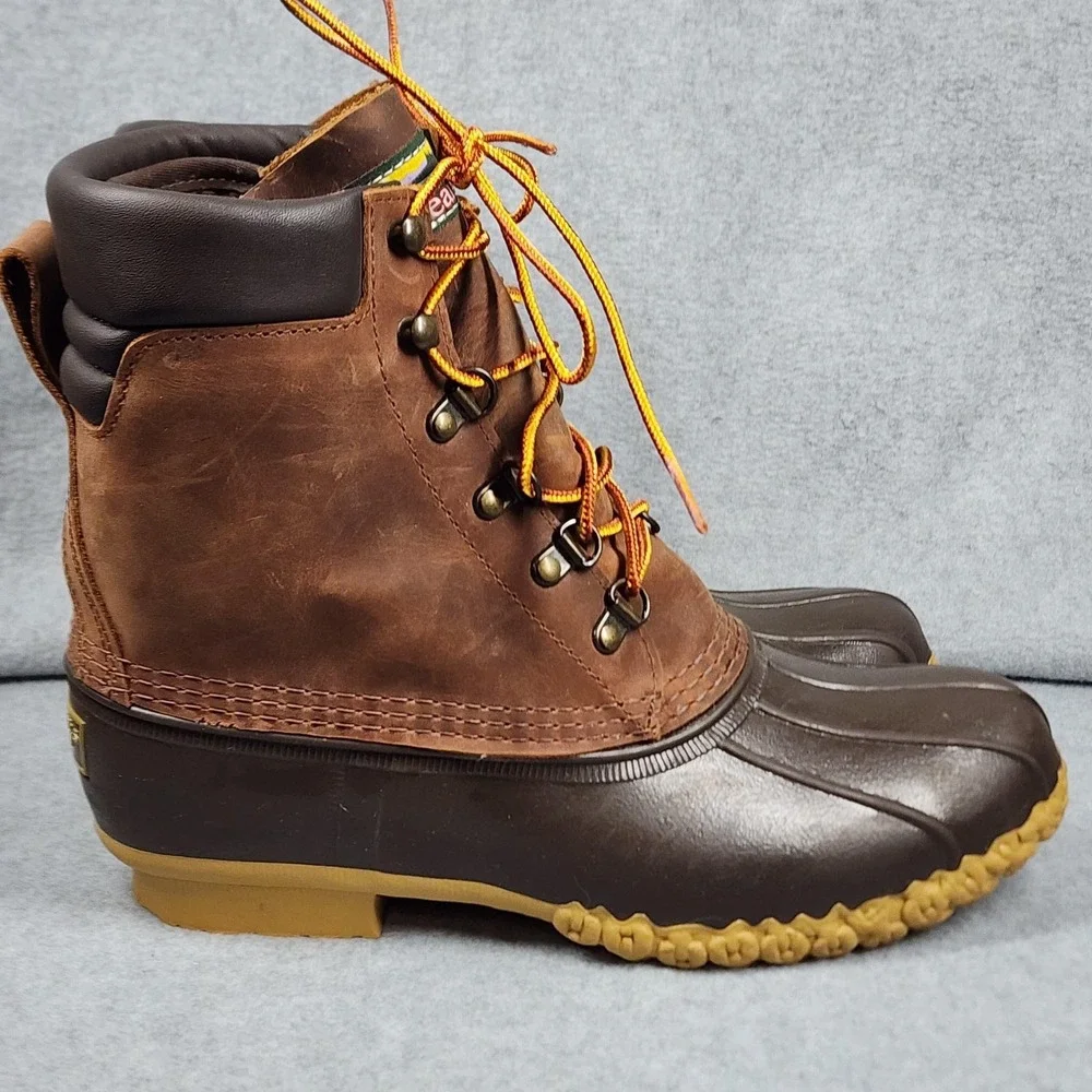 L.L.Bean Bean Boots Womens Size 8 Brown Leather Gore-Tex Waterproof Made in USA